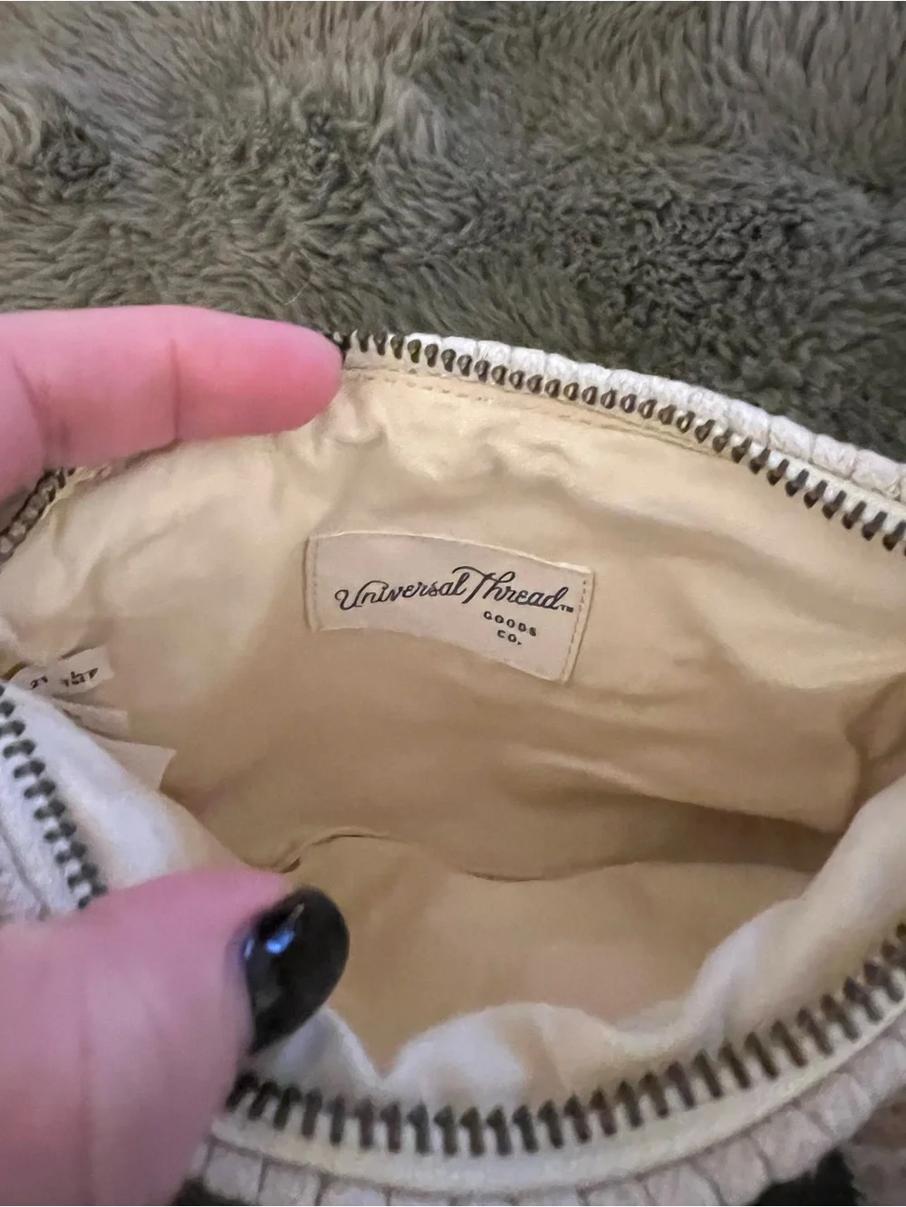 Universal Thread Macramé Tassel Pouch - Cream